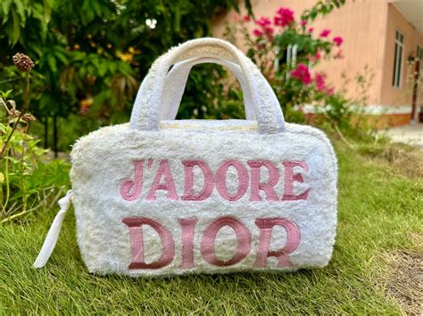 j'adore dior terry cloth bag